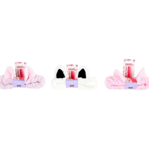 Picture of CREATE IT - KITTY EAR MAKEUP HEADBAND PINK